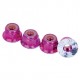 M4 PINK Locknut With Flange HLM4FP