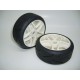 HEC On-Road Rubber tire with wheel for 1/8 (2) HTB-003F/R