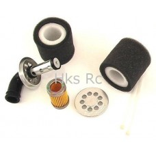 HOT RACING SILVER ALLOY 3 STAGE AIR FILTER