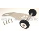 HOT RACING TRAXXAS JATO SILVER ALLOY WHEELIE BAR
