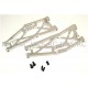 HOT RACING TRAXXAS JATO SILVER ALLOY REAR ARM SET