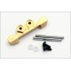 MBW025G-1 Aluminum Rear Sus Mount (1-deg/Gold)