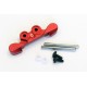MBW025R-0 Aluminum Rear Sus Mount (0-deg/Red)