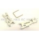HOT RACING TEAM LOSI MICRO T SILVER ALLOY FRONT ARM SET