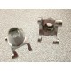 HOT RACING TEAM LOSI MINI LST SILVER ALLOY REAR REVISED KNUCKLE