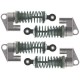 HOT RACING TEAM LOSI MINI LST SILVER ALLOY RESERVOIR SHOCK SET