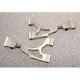 HOT RACING TEAM LOSI MINI LST SILVER ALLOY UPPER ARMS