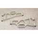 HOT RACING TEAM LOSI MINI LST SILVER ALLOY LOWER ARMS