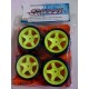 Sweep Minis pre mount Rubber tires set 33 deg (4) SWP-MN33-YEL