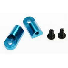 3 RACING TEAM LOSI MINI LST BLUE ALLOY MOTOR HEAT SINK MOUNT