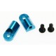 3 RACING TEAM LOSI MINI LST BLUE ALLOY MOTOR HEAT SINK MOUNT