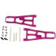 HOT RACING HPI NITRO RS4 MT2 4WD PURPLE ALLOY FRONT ARM SET