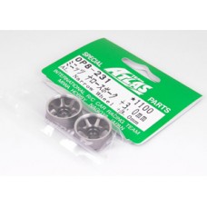 Mini-Z Wheel 2WD (N) +3.0mm offset Sp. (Chrome) OP8-231
