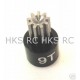 HOT RACING AXIAL AX10 Long Steel 48P 9T pinion Gear