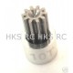 HOT RACING AXIAL AX10 Long Steel 48P 10T pinion Gear