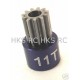 HOT RACING AXIAL AX10 Long Steel 48P 11T pinion Gear