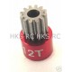 HOT RACING AXIAL AX10 Long Steel 48P 12T pinion Gear