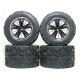 3 RACING 40 SERIES BLACK COLOR WHEEL & TIRES SET