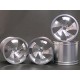 3 RACING TRAXXAS REVO SILVER COLOR ALLOY TWISTER WHEEL 40 SERIES