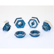 GPM TEAM ASSOCIATED RC10 GT BLUE ALLOY 17MM WHEEL HUB