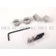 HOT RACING TRAXXAS REVO SILVER ALLOY HEX WHEEL HUB
