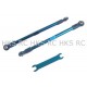 HOT RACING TRAXXAS REVO BLUE ALLOY PUSH ROD 115MM RVO160A