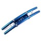 HOT RACING TRAXXAS REVO BLUE ALUM TUBULAR FRONT BUMPERS