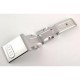 HOT RACING TRAXXAS REVO SILVER ALLOY FRONT SKID PLATE