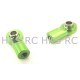 HOT RACING AXIAL AX10 Green Alum. Pipe Ball End (2)