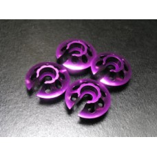 SERPENT 710 PURPLE ALLOY SPRING BOTTOM CAP (4 PAS) SE710-023