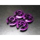 SERPENT 710 PURPLE ALLOY SPRING BOTTOM CAP (4 PAS) SE710-023