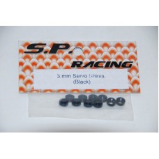 Aluminium 3MM Servo Shims (Black color) SP-SSBL