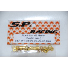 Aluminium 3MM Flat Washer set (Golden color) SP0T-100G