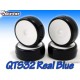 1/10 QTS32 TC pre-glued tires set Real Blue (4) SQT-32PUS