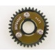 HOT RACING TRAXXAS REVO GUN METAL STEEL 34T MANI DRIVE GEAR SRVO434