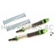 HOT RACING Green Threaded Aluminum Shock Set 120mm