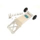 HOT RACING BLUE ALLOY WHEELIE BAR