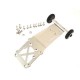 HOT RACING SILVER ALLOY WHEELIE BAR