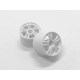 Micro-T A.W. Tire Rim Set (Front) (White)