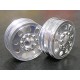 TAMIYA 1/14 TRACTOR TRUCKS SILVER FRONT WHEEL 2PCS TRA-001