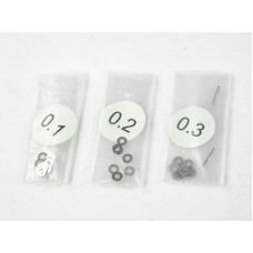 2 x 4mm Shims 0.1/0.2/0.3 x 10/each TS-043