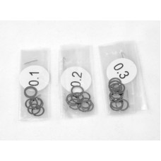 6 x 8mm shims 0.1/0.2/0.3 x 10/each TS-047