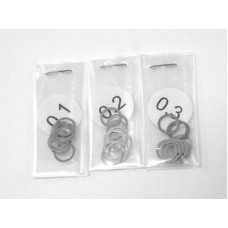 7 x 9mm shims 0.1/0.2/0.3 x 10/each TS-048