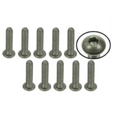 M3 x 12 Titanium Button Head Hex Socket Machine TS-BSM312M