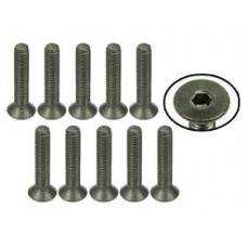 M3 x 16 Titanium Flat Head Hex Socket Machine TS-FSM316M