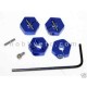 TRAXXAS 1/16 E-Revo Blue wide Clamp Type Wheel Hubs VXS10W06