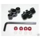 TRAXXAS 1/16 E-Revo Slash Black Aluminum Knuckles VXS2101