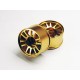 SQUARE Alu Mini-Z Wheel off set 0 Gold Wide WAG-100