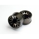 SQUARE Alu Mini-Z Wheel off set 3 Gunmetal Wide WAM-130