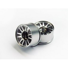 SQUARE Alu Mini-Z Wheel off set 1.5 Silver Wide WAS-115